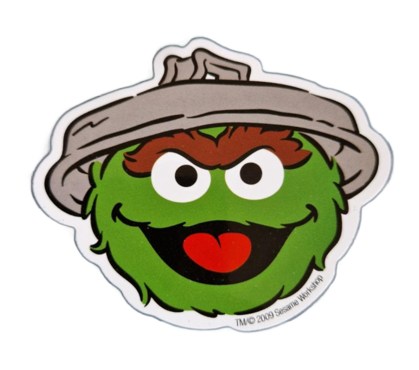 Kühlschrankmagnet - Oscar aus der Tonne - Sesamstrasse - Portrait