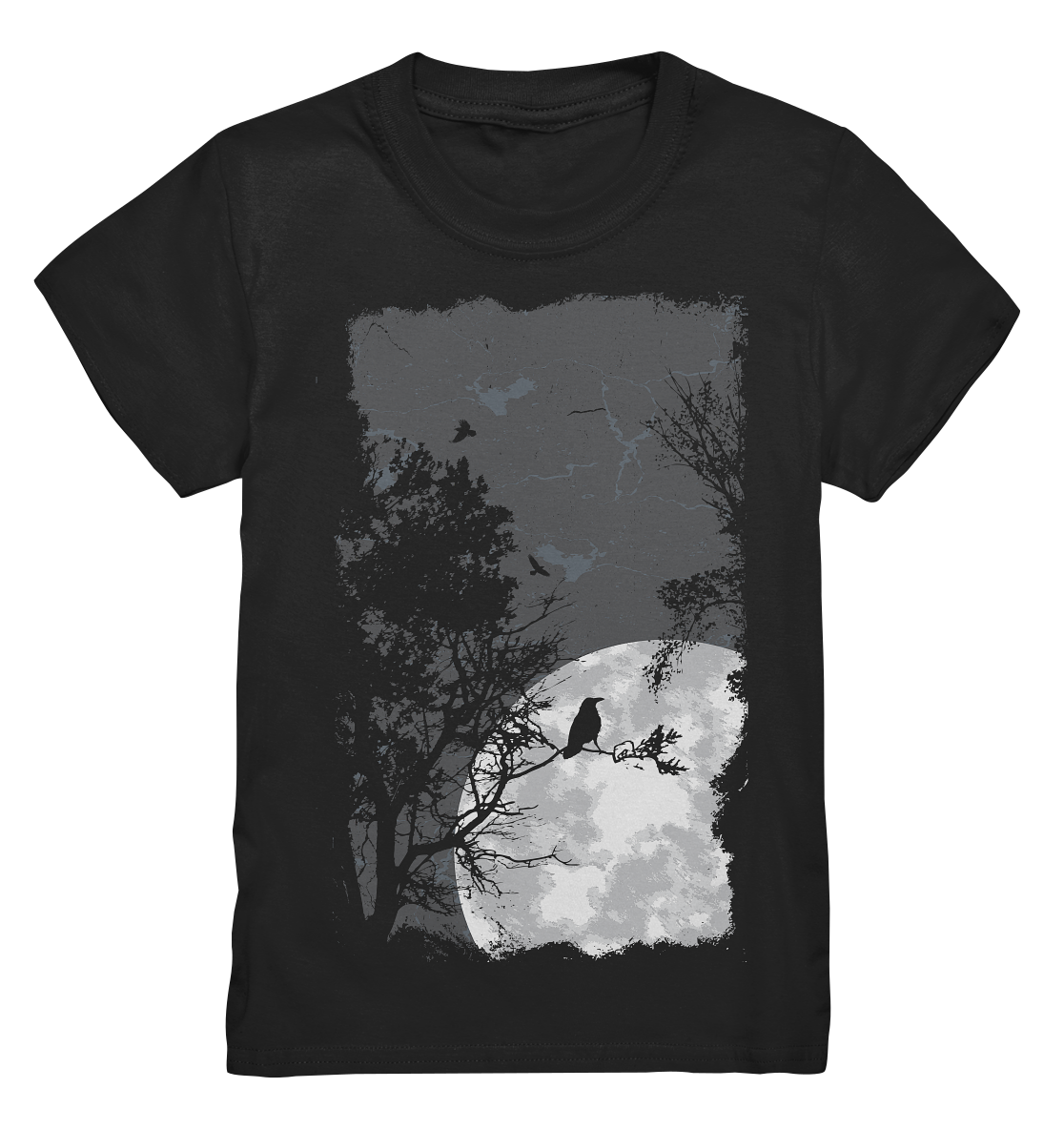 Moon and Crow - Kids Premium Shirt