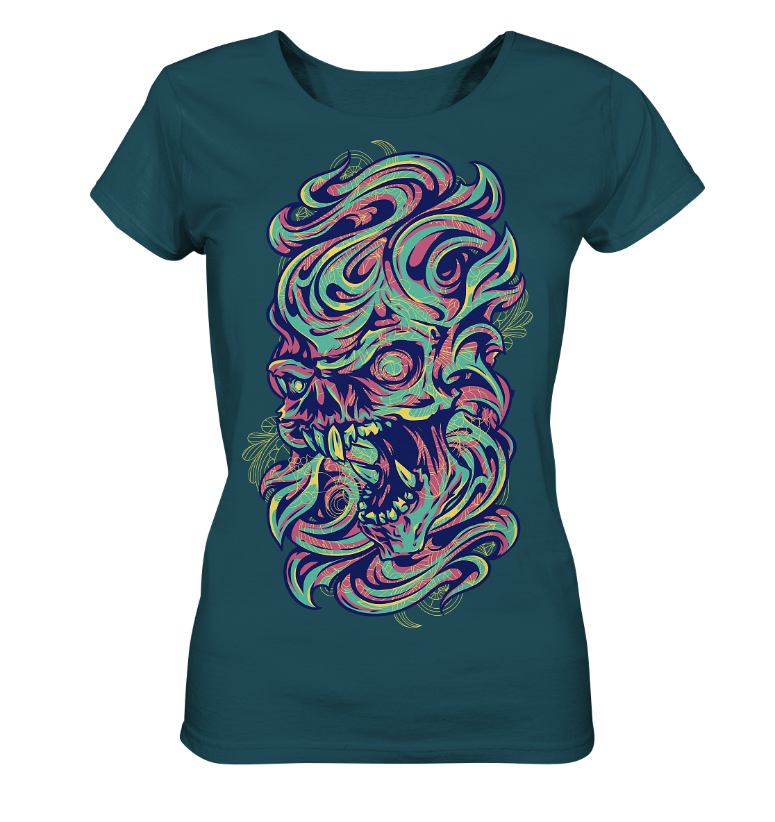 Angry Skull - Ladies Organic Shirt