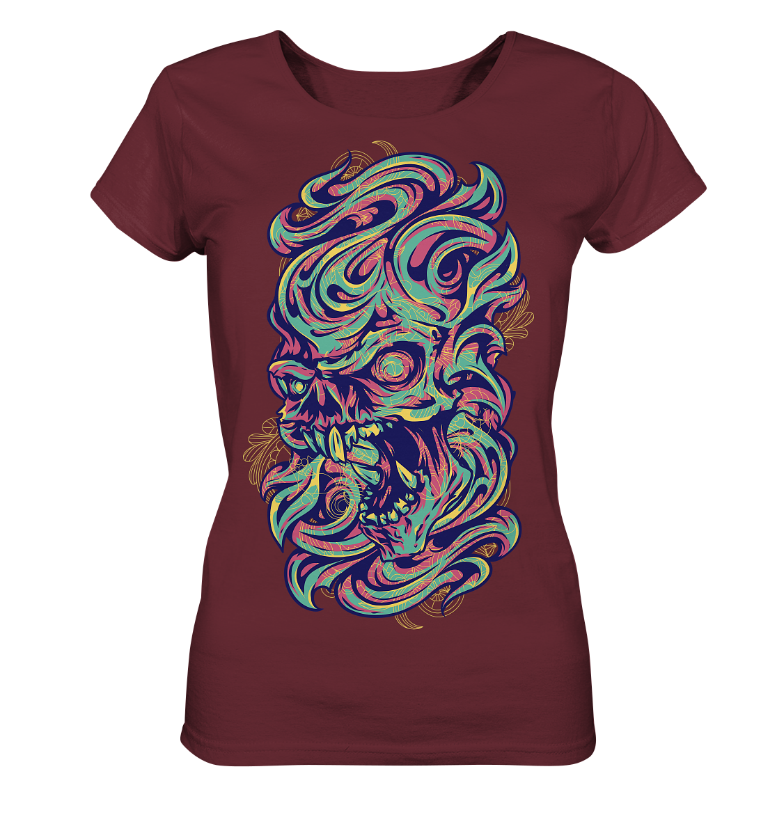 Angry Skull - Ladies Organic Shirt