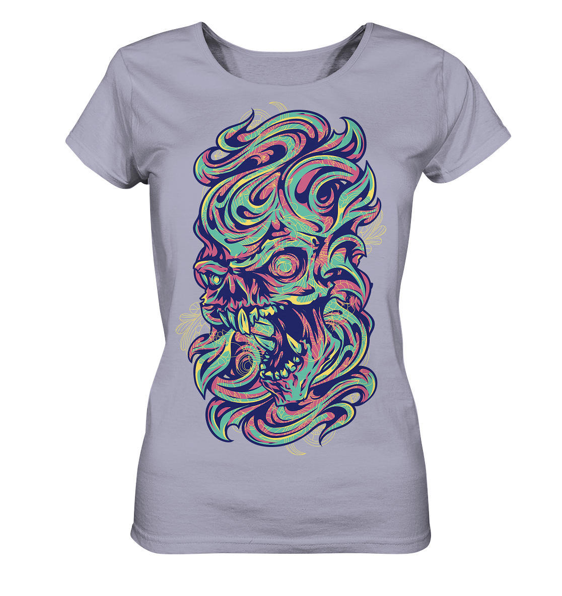 Angry Skull - Ladies Organic Shirt