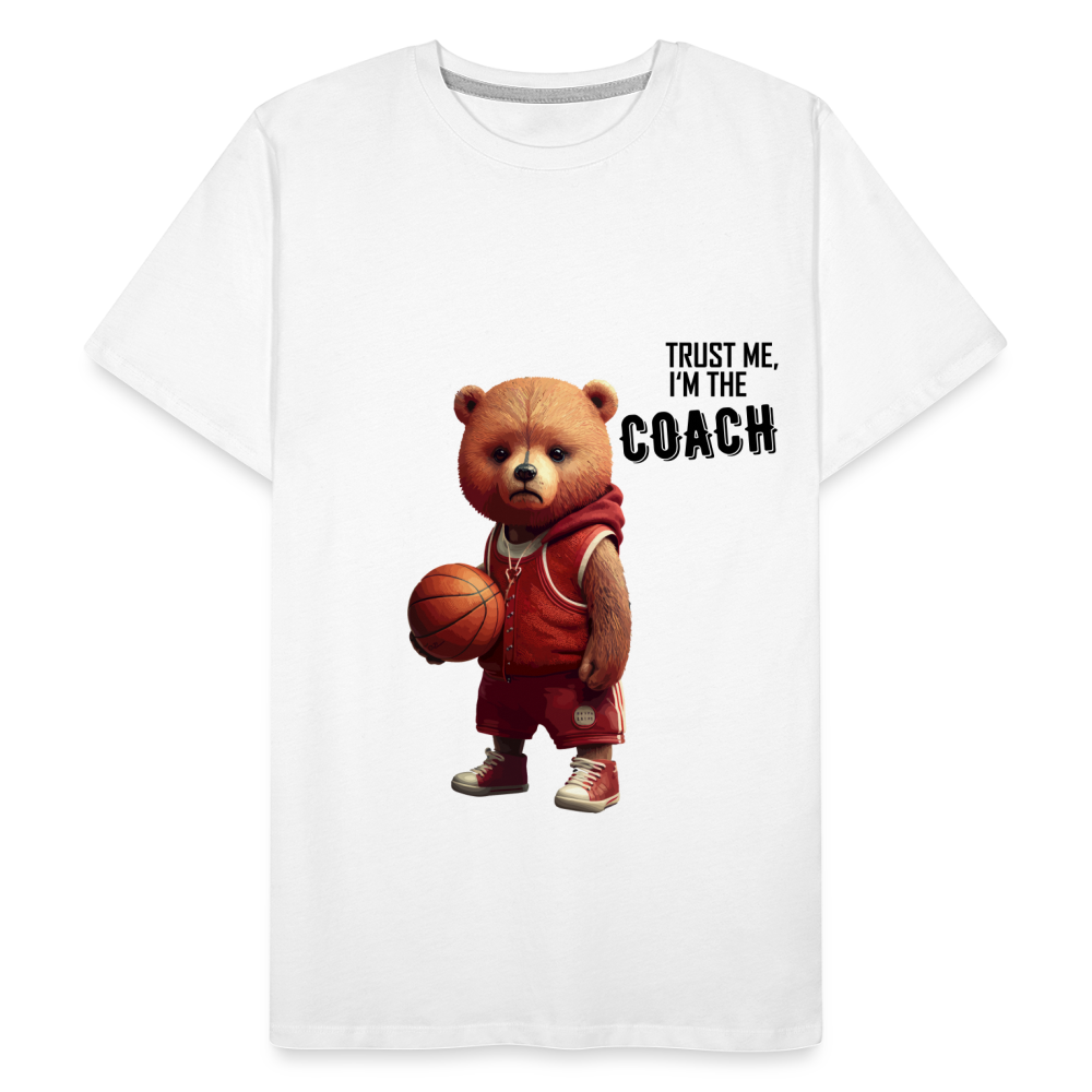 Trust me, I'm the COACH - Männer Premium Bio T-Shirt - Weiß