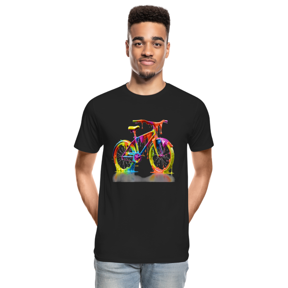 Bike Grafitti - Männer Premium Bio T-Shirt - Schwarz