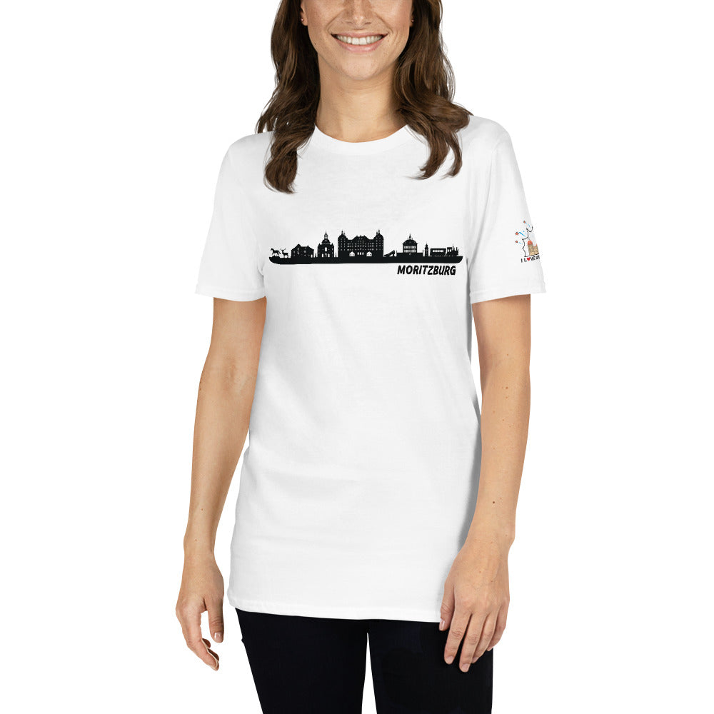 Kurzärmeliges Unisex-T-Shirt "Skyline" Moritzburg