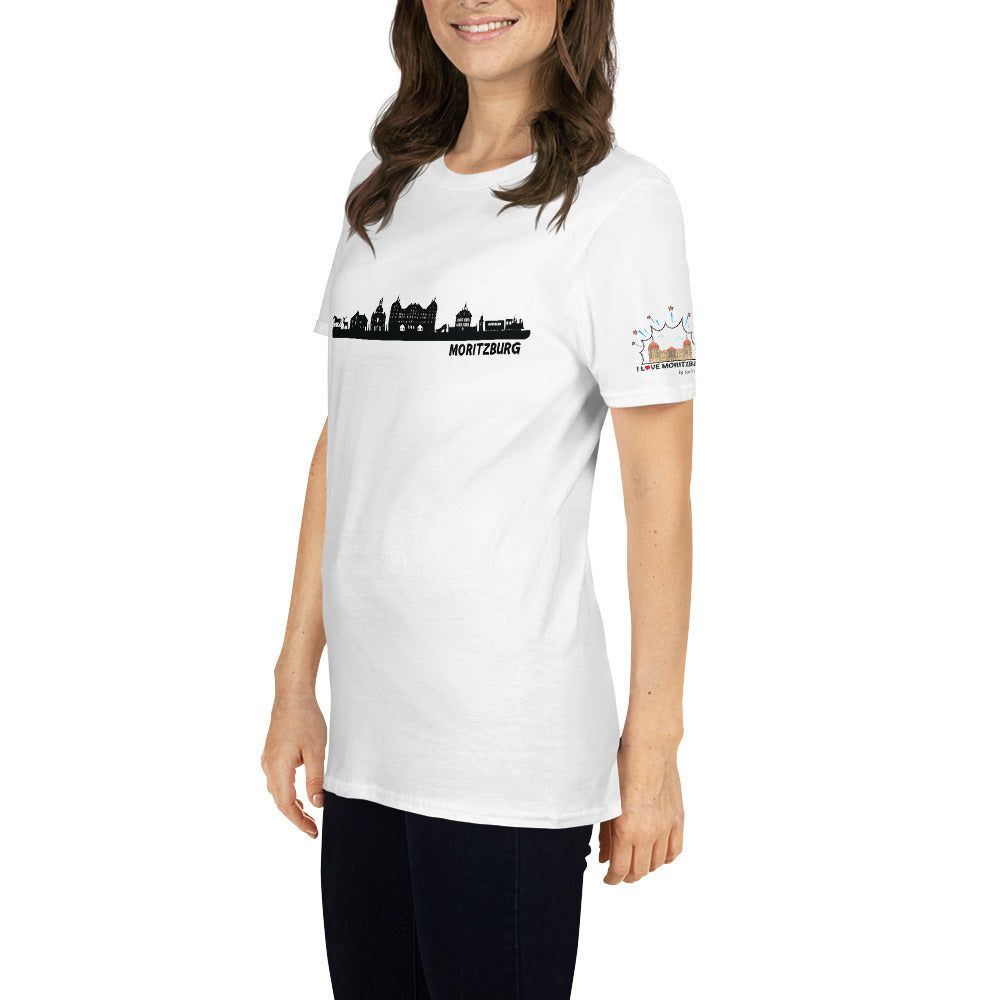 Kurzärmeliges Unisex-T-Shirt "Skyline" Moritzburg