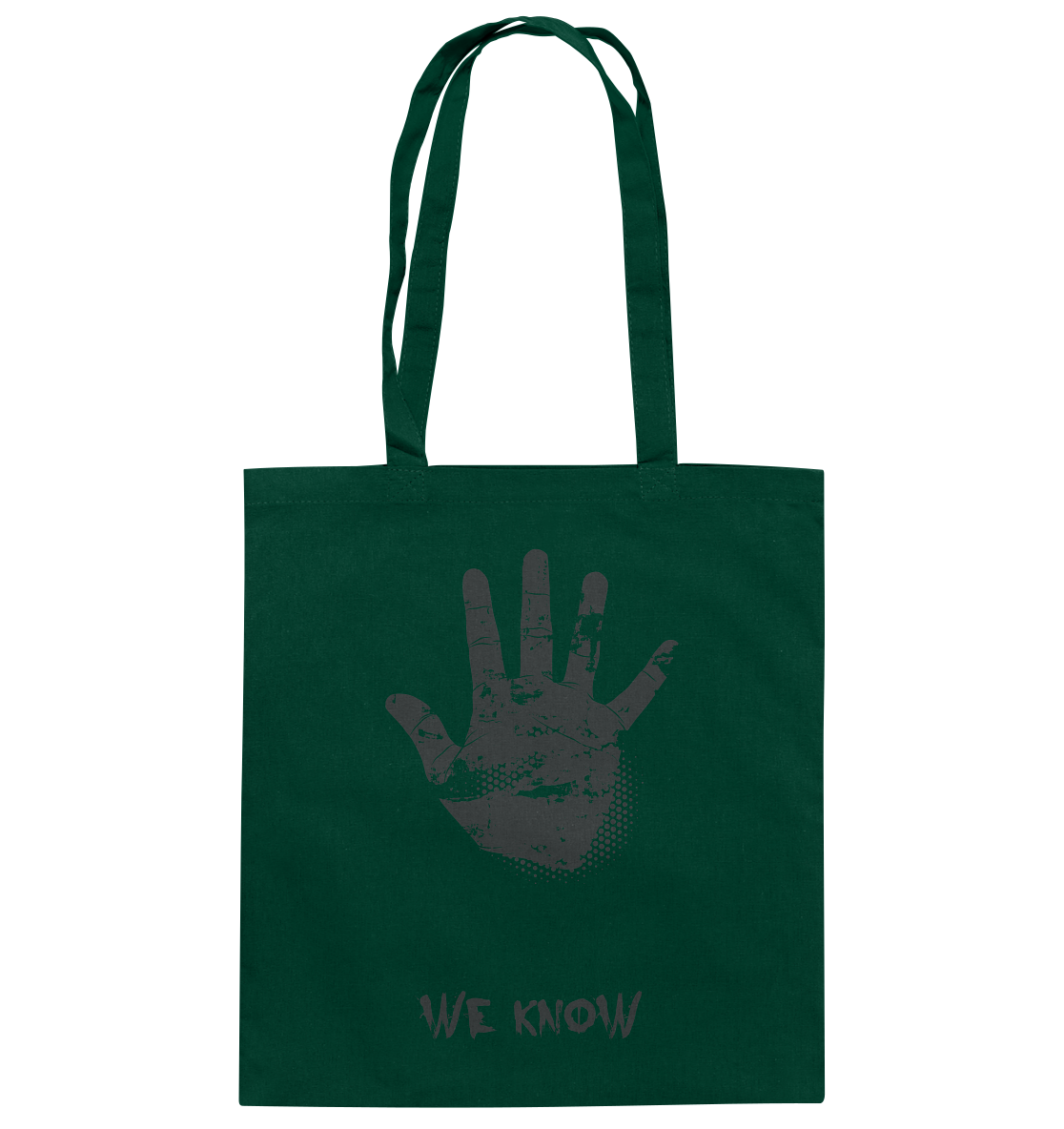 WE KNOW - Baumwolltasche