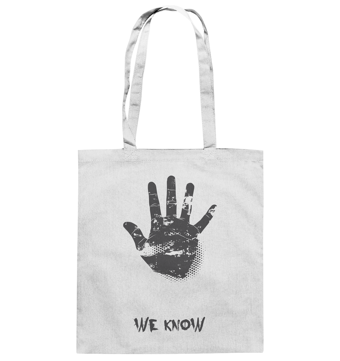 WE KNOW - Baumwolltasche