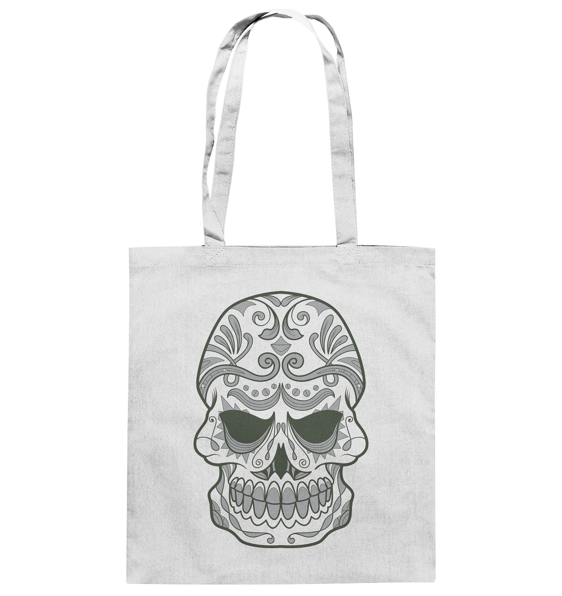 Skull Ornamente - Baumwolltasche