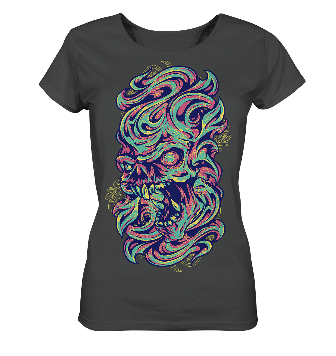 Angry Skull  - Ladies Organic Shirt