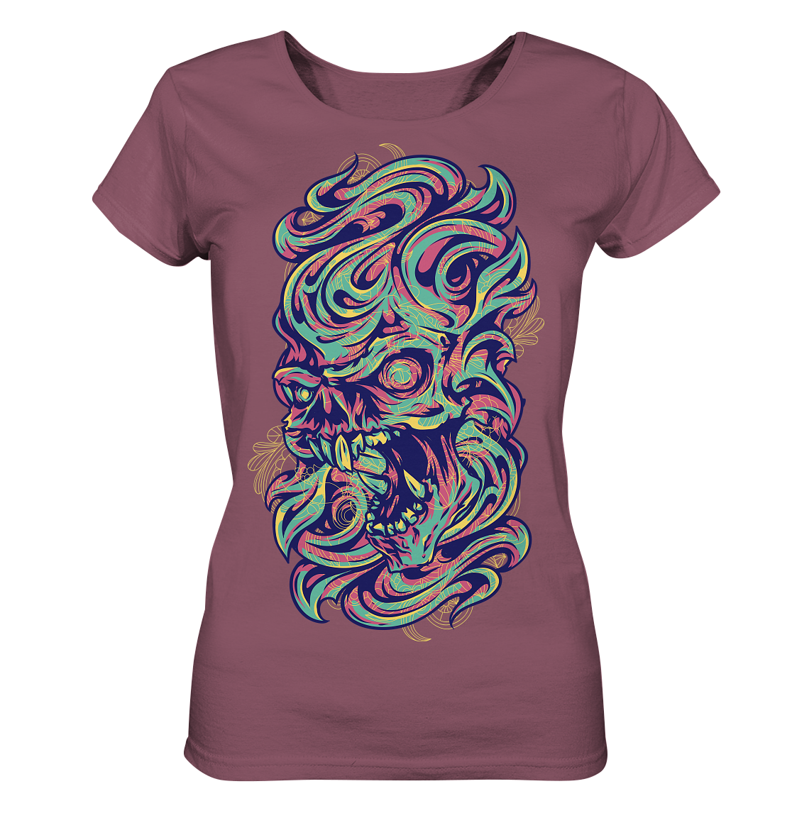 Angry Skull  - Ladies Organic Shirt