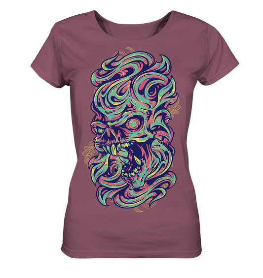 Angry Skull  - Ladies Organic Shirt