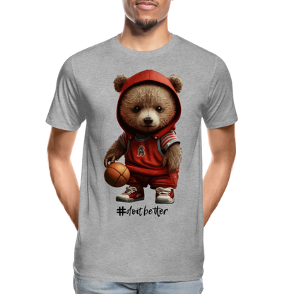 Do it better - Männer Premium Bio T-Shirt - Grau meliert