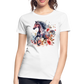 Flower Horse - Frauen Premium Bio T-Shirt - Weiß