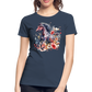 Flower Horse - Frauen Premium Bio T-Shirt - Navy