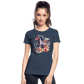 Flower Horse - Frauen Premium Bio T-Shirt - Navy