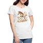 Flower Horse 3 - Frauen Premium Bio T-Shirt - Weiß