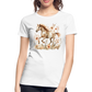 Flower Horse 3 - Frauen Premium Bio T-Shirt - Weiß