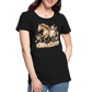 Flower Horse 3 - Frauen Premium Bio T-Shirt - Schwarz