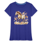 Flower Horse 3 - Frauen Premium Bio T-Shirt - Königsblau