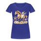 Flower Horse 3 - Frauen Premium Bio T-Shirt - Königsblau