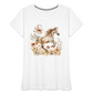 Flower Horse 2 - Frauen Premium Bio T-Shirt - Weiß