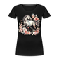 Flower Horse 4 - Frauen Premium Bio T-Shirt - Schwarz