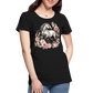 Flower Horse 4 - Frauen Premium Bio T-Shirt - Schwarz