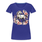 Flower Horse 4 - Frauen Premium Bio T-Shirt - Königsblau