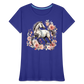 Flower Horse 4 - Frauen Premium Bio T-Shirt - Königsblau