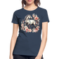 Flower Horse 4 - Frauen Premium Bio T-Shirt - Navy