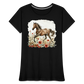 Flower Horse 9 - Frauen Premium Bio T-Shirt - Schwarz