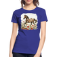 Flower Horse 9 - Frauen Premium Bio T-Shirt - Königsblau