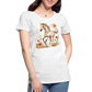 Flower Horse 6 - Frauen Premium Bio T-Shirt - Weiß