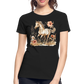 Flower Horse 6 - Frauen Premium Bio T-Shirt - Schwarz