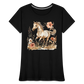 Flower Horse 6 - Frauen Premium Bio T-Shirt - Schwarz