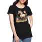 Flower Horse 6 - Frauen Premium Bio T-Shirt - Schwarz