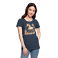 Flower Horse 6 - Frauen Premium Bio T-Shirt - Navy