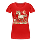 Flower Horse 6 - Frauen Premium Bio T-Shirt - Rot