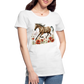 Flower Horse 12 - Frauen Premium Bio T-Shirt - Weiß