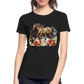 Flower Horse 12 - Frauen Premium Bio T-Shirt - Schwarz