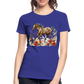 Flower Horse 12 - Frauen Premium Bio T-Shirt - Königsblau