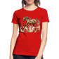 Flower Horse 12 - Frauen Premium Bio T-Shirt - Rot