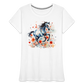 Flower Horse 11 - Frauen Premium Bio T-Shirt - Weiß