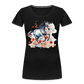 Flower Horse 11 - Frauen Premium Bio T-Shirt - Schwarz