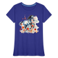 Flower Horse 11 - Frauen Premium Bio T-Shirt - Königsblau