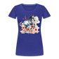 Flower Horse 11 - Frauen Premium Bio T-Shirt - Königsblau