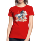 Flower Horse 11 - Frauen Premium Bio T-Shirt - Rot