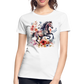 Flower Horse 18 - Frauen Premium Bio T-Shirt - Weiß