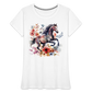 Flower Horse 18 - Frauen Premium Bio T-Shirt - Weiß