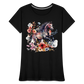 Flower Horse 18 - Frauen Premium Bio T-Shirt - Schwarz